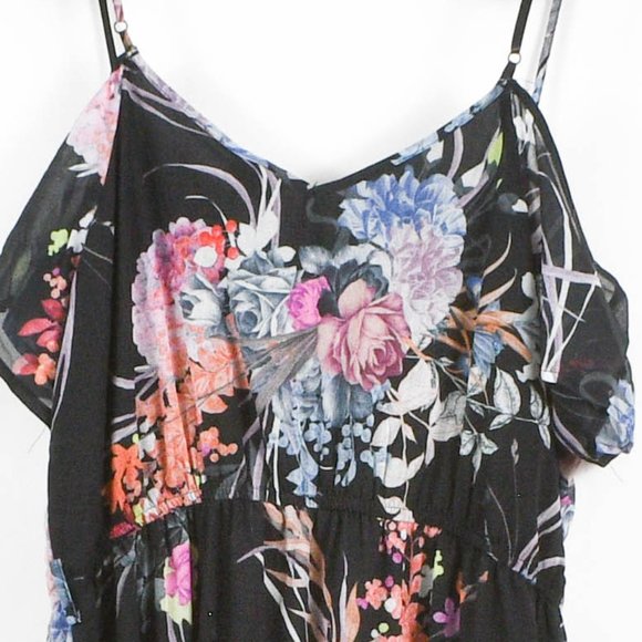 City Chic Women's Cold Shoulder Floral Maxi Dress - Picture 4 of 7